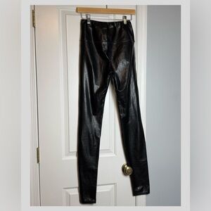 Aritzia Shiny Black Leggings